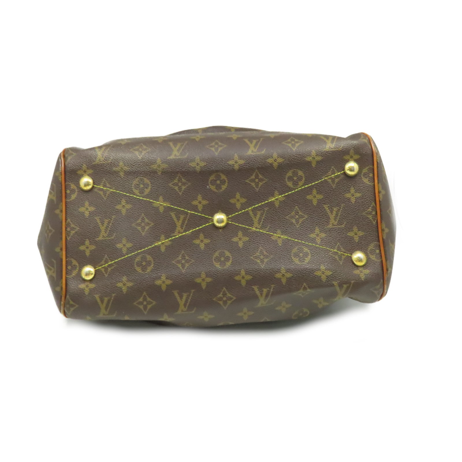 LOUIS VUITTON 【激減優惠】Monogram Tivoli GM金扣手挽袋啡色