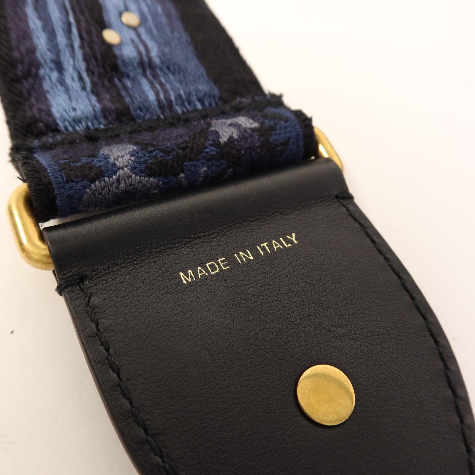 Dior 棉質/金屬Strap銀扣掛飾