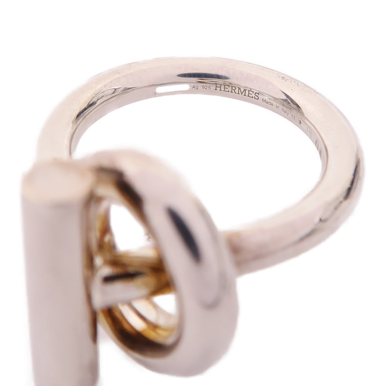 HERMES 925純銀Echappee Ring戒指US#6