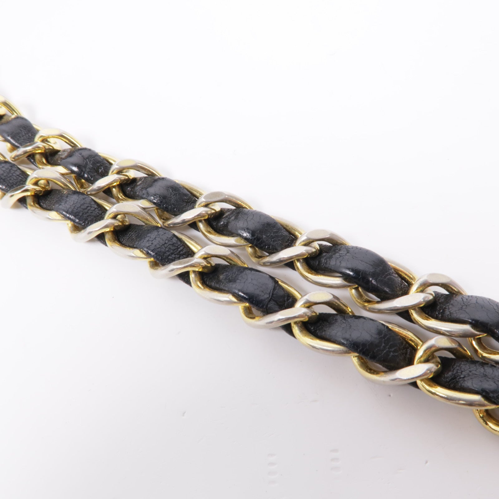 CHANEL 羊皮皮革Chain Shoulder金扣鏈帶肩背袋
