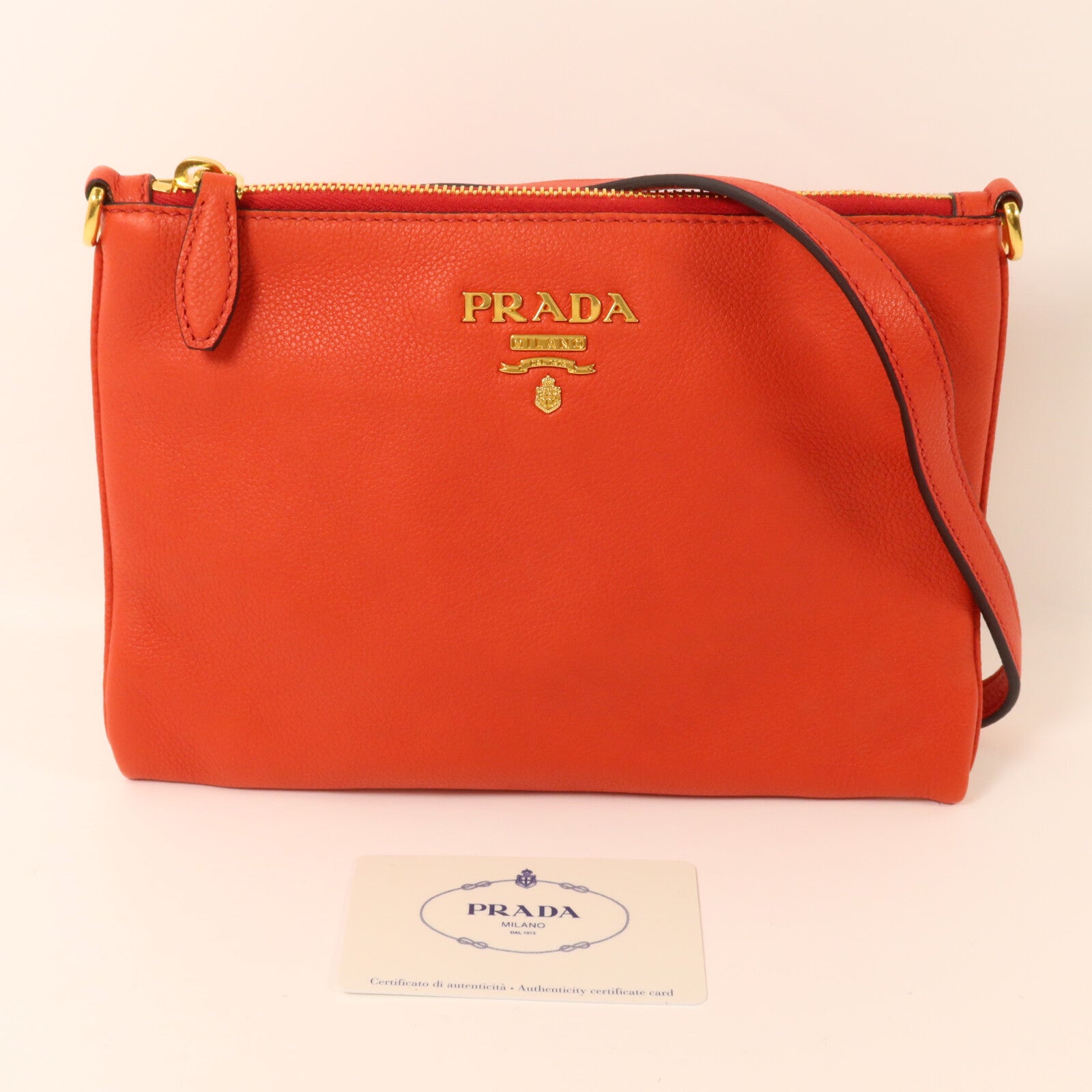 PRADA 牛皮皮革Shoulder Bag肩背袋