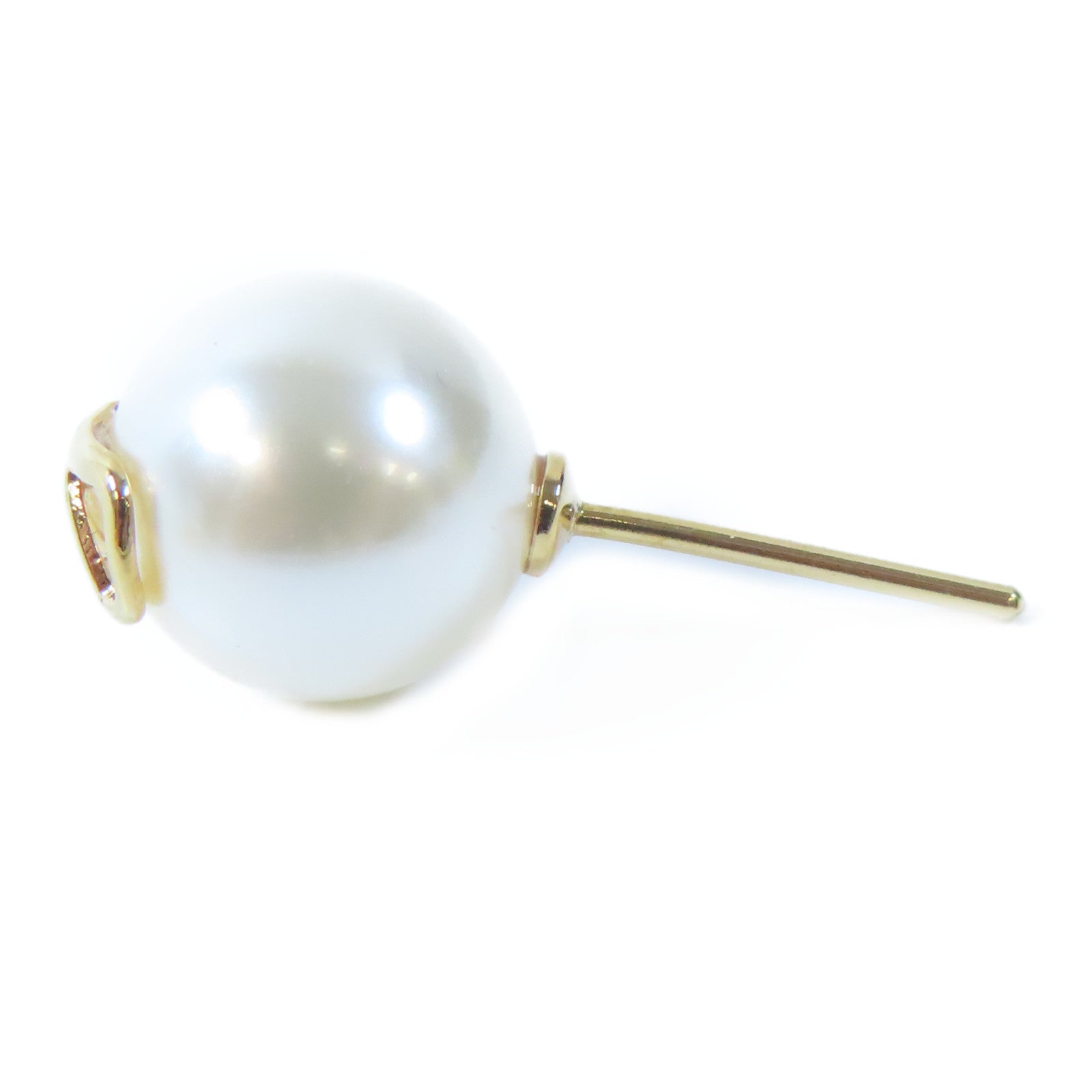 Valentino 金屬Pierced Earrings耳環金色/白色
