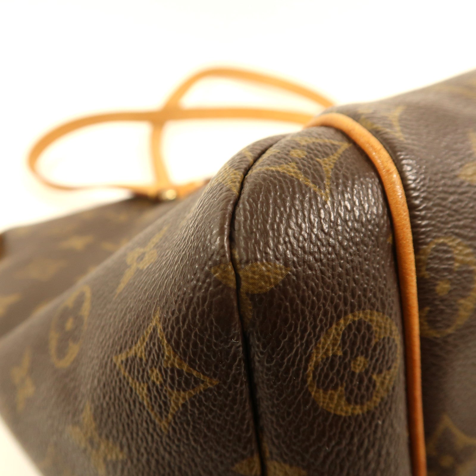 LOUIS VUITTON Monogram Totally MM金扣肩背袋棕色