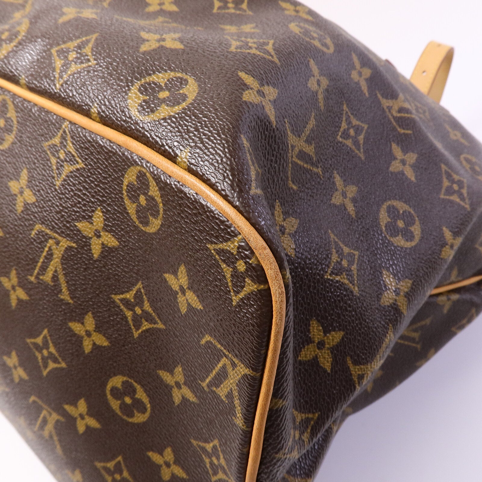 LOUIS VUITTON Monogram Palermo GM金扣手挽肩背兩用袋棕色