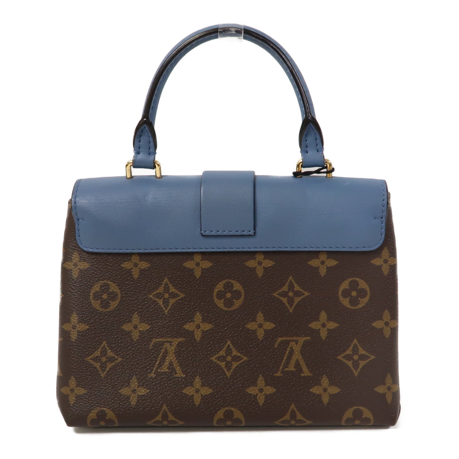 LOUIS VUITTON 【激減優惠】Monogram Locky BB金扣手挽肩背兩用袋藍色/啡色