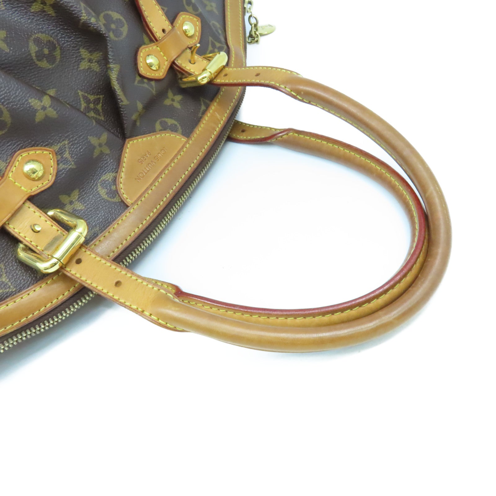 LOUIS VUITTON 【激減優惠】Monogram Tivoli GM金扣手挽袋啡色