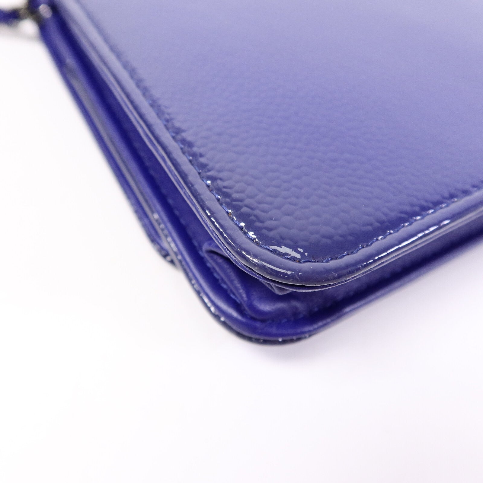 CHANEL 漆皮皮革WOC Wallet On Chain鏈帶肩背袋
