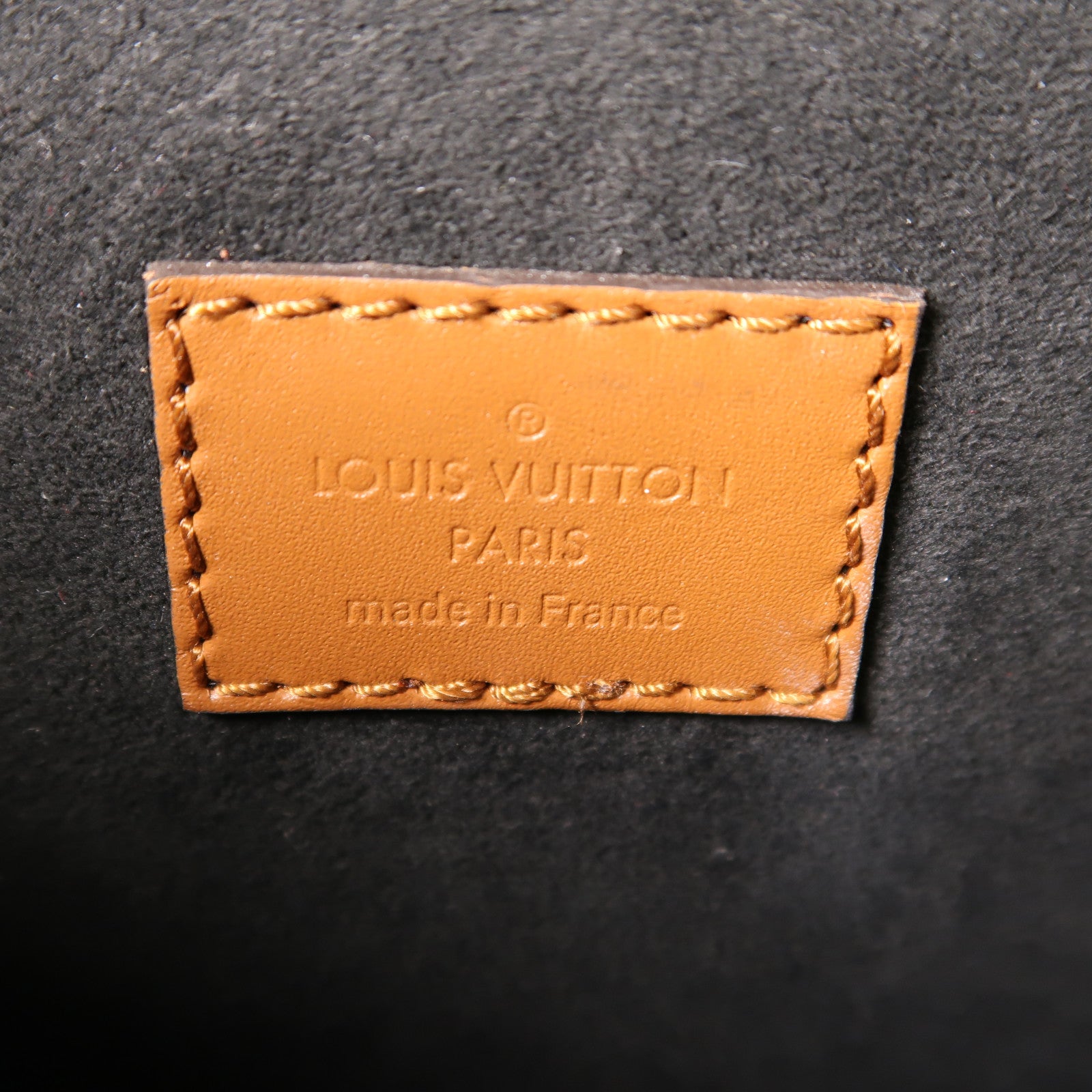 LOUIS VUITTON Monogram/Monogram Reverse Dauphine MM金扣手挽肩背兩用袋棕色