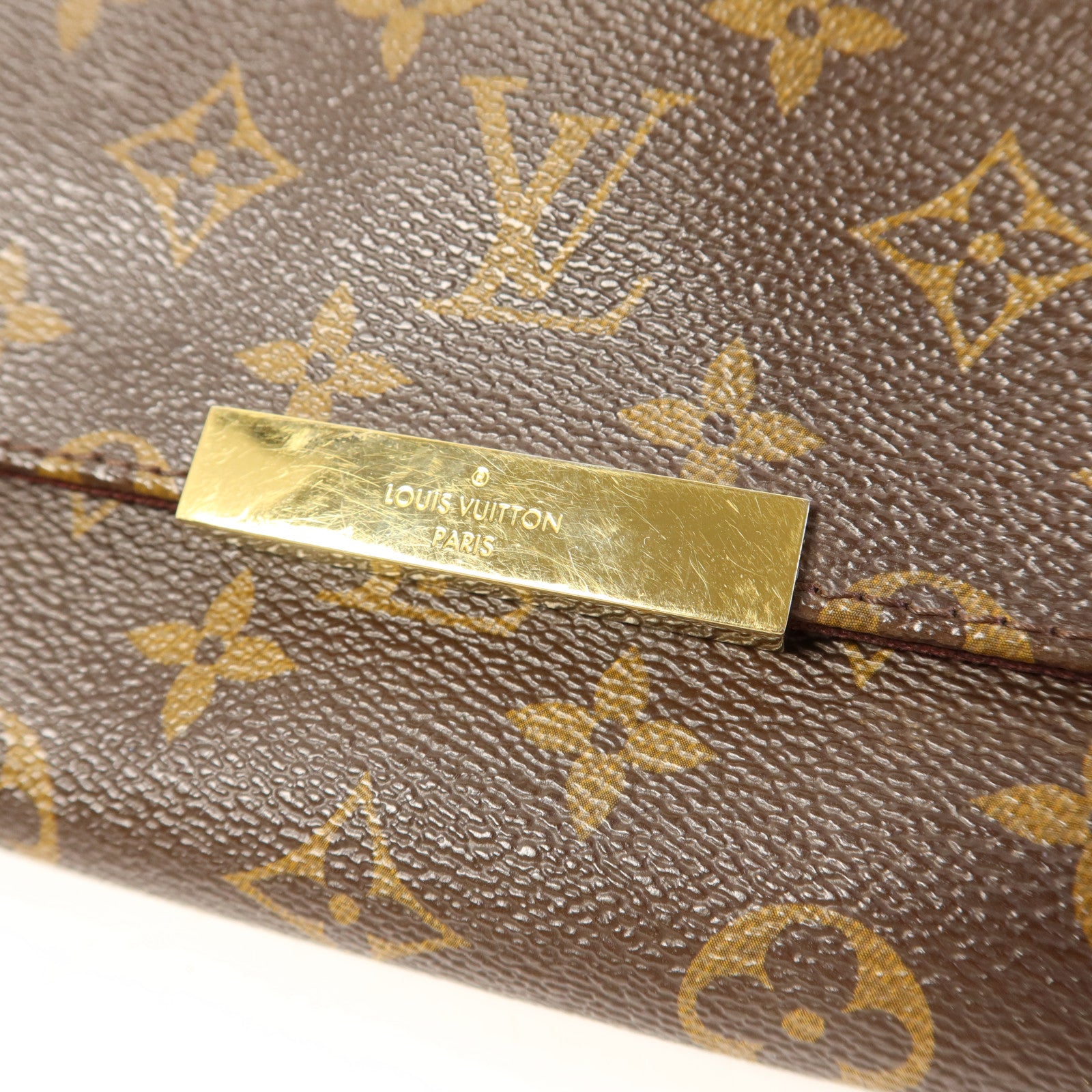 LOUIS VUITTON Monogram Favorite MM金扣手挽肩背兩用袋