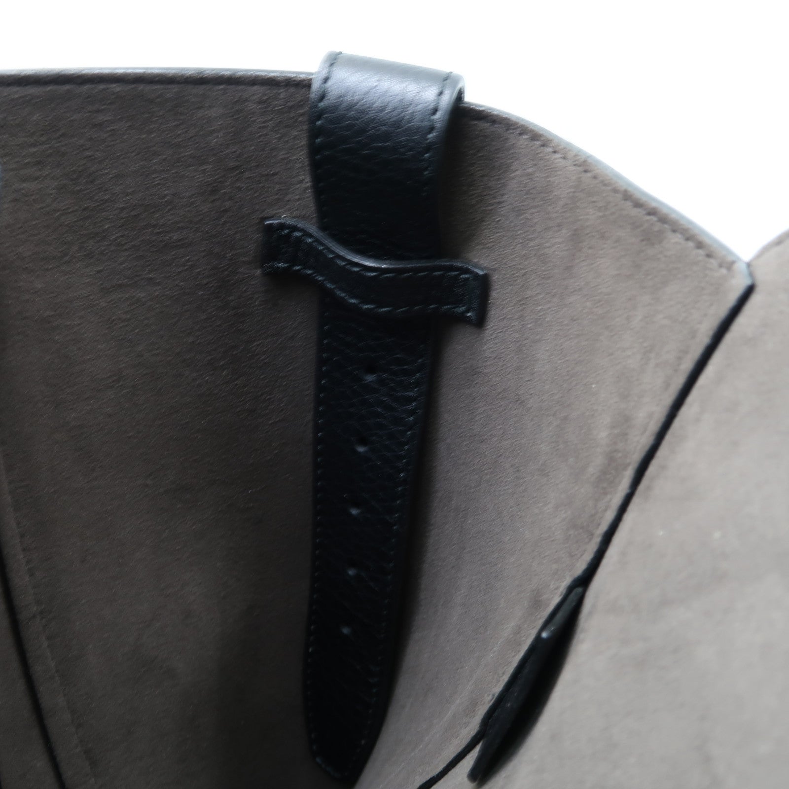 BALLY 牛皮皮革Tote Bag銀扣手挽袋黑色