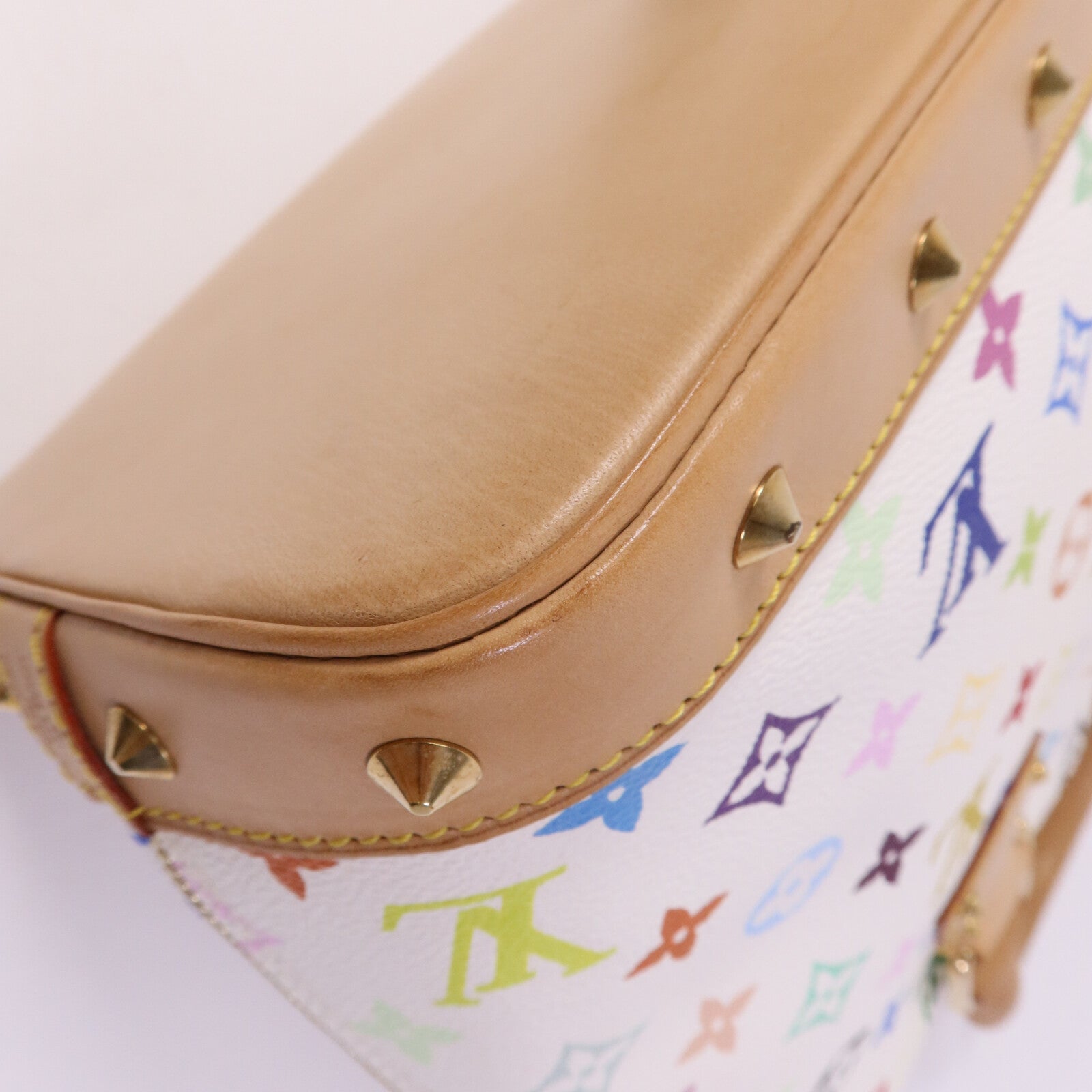 LOUIS VUITTON Monogram Multicolore Alma金扣手挽袋