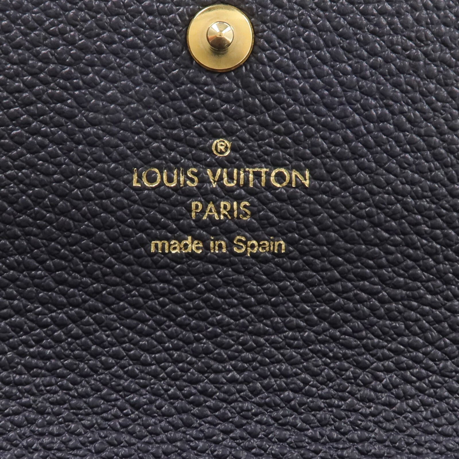 LOUIS VUITTON Monogram Empreinte Marine Long Wallet長錢包