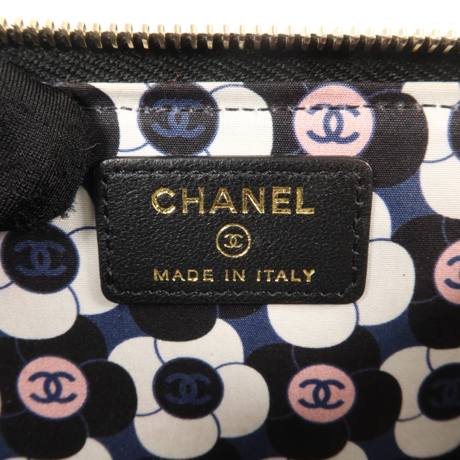 CHANEL 羊皮皮革Card Case金扣卡片套
