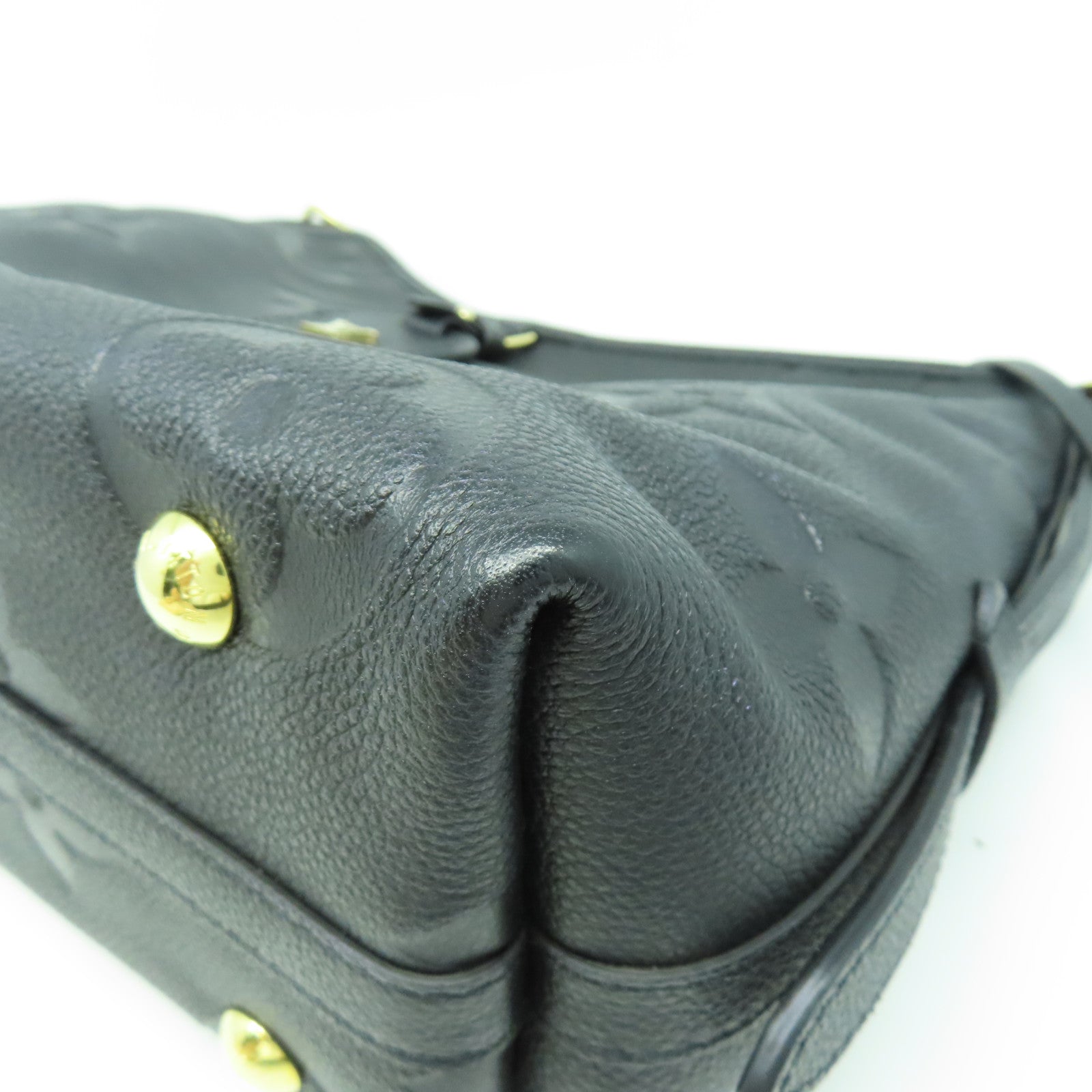 LOUIS VUITTON Monogram Empreinte Carry AII PM金扣肩背袋黑色
