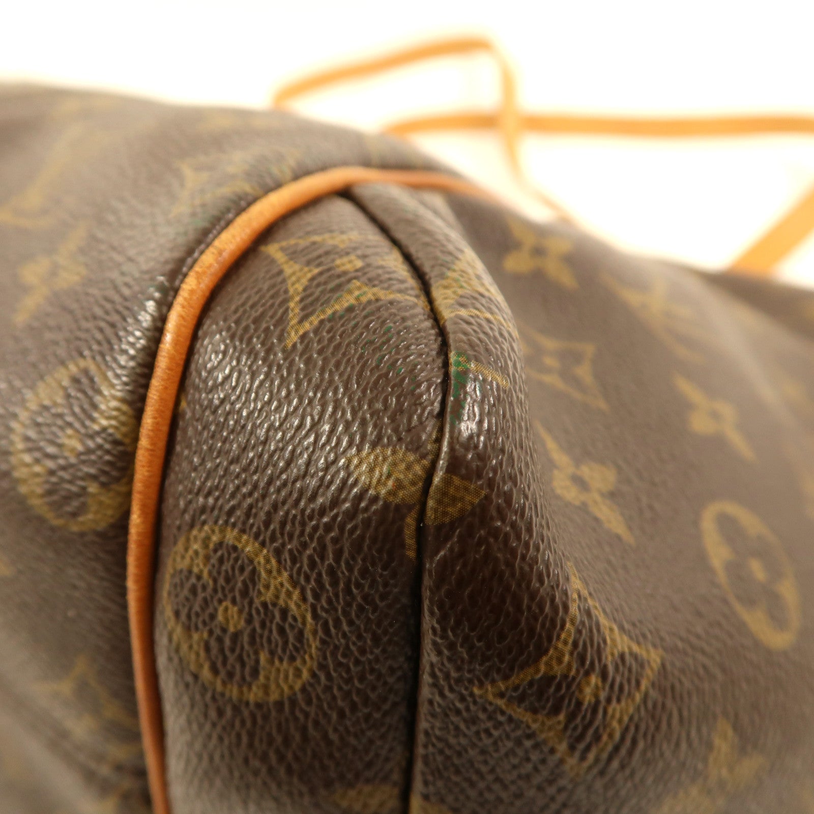 LOUIS VUITTON Monogram Totally MM金扣肩背袋棕色