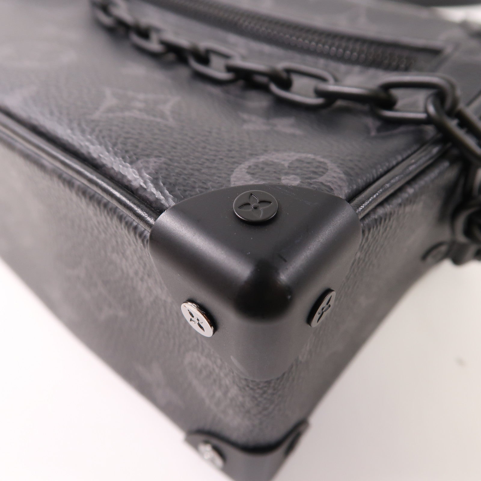 LOUIS VUITTON Monogram Eclipse Mini Soft Trunk肩背袋