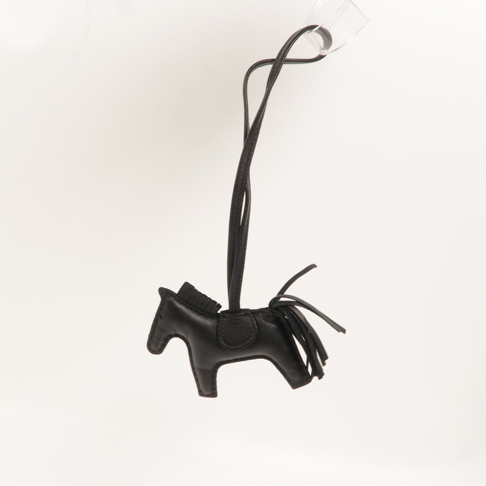HERMES Milo/Swift皮革Rodeo PM掛飾Noir