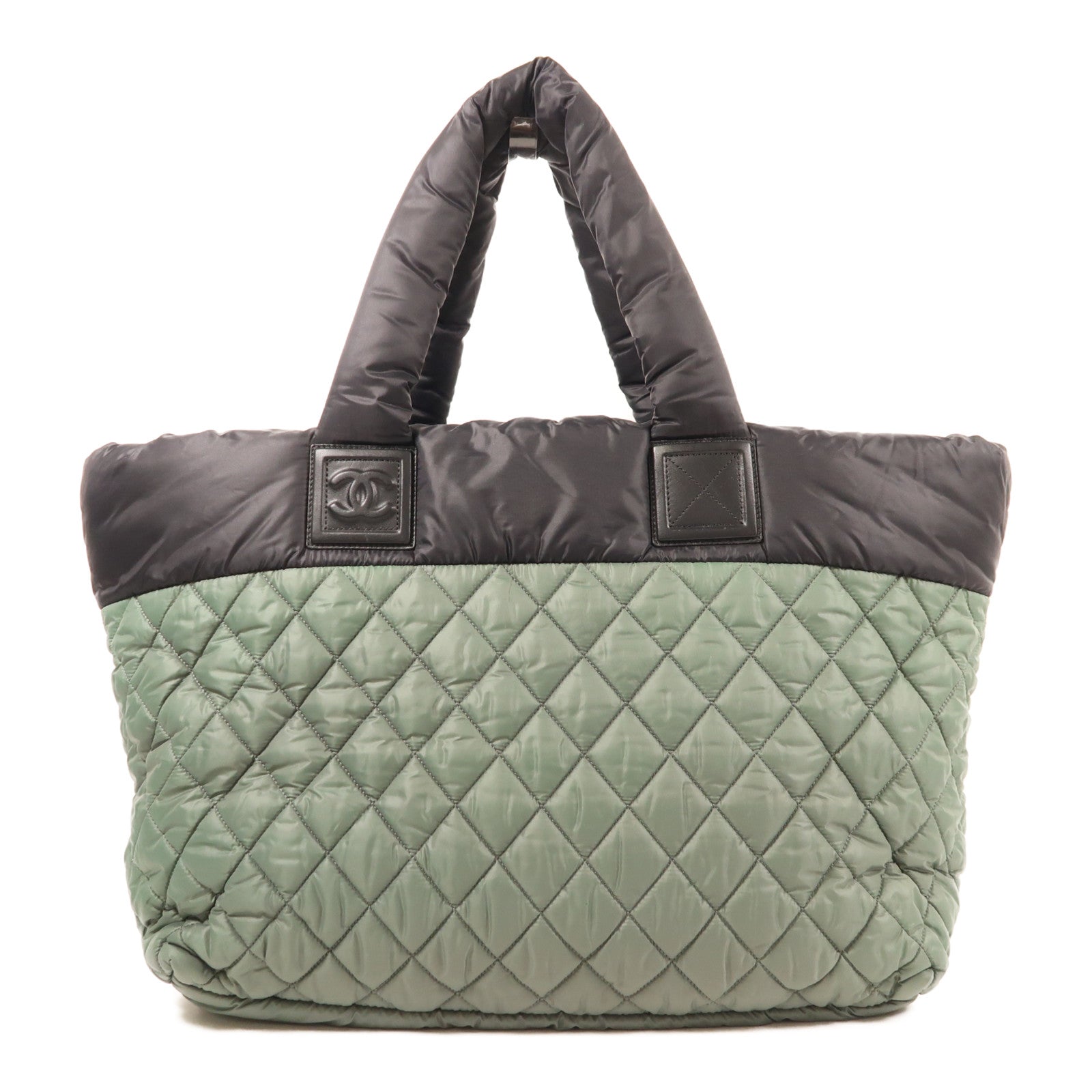 CHANEL 尼龍Coco Cocoon銀扣肩背袋