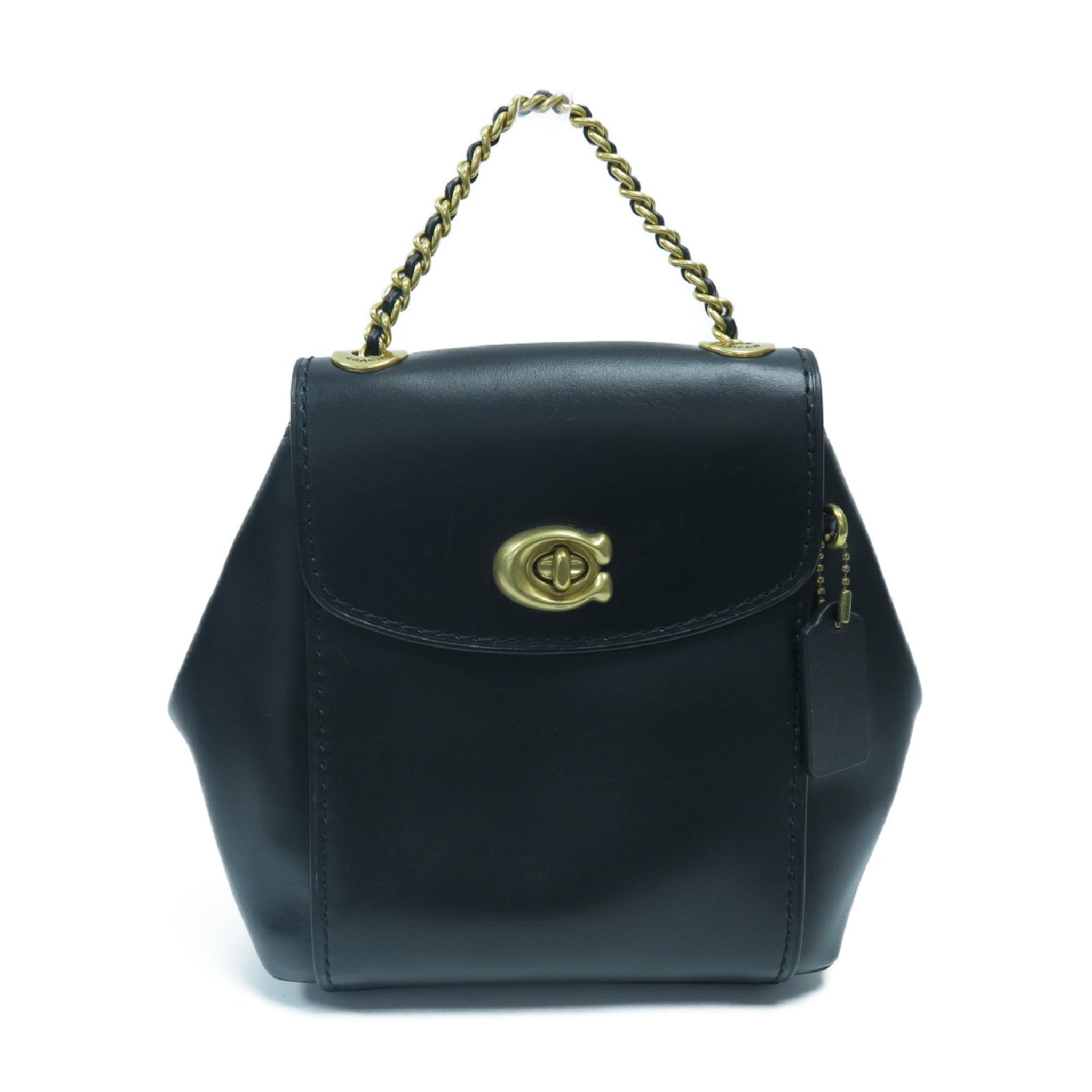 COACH 【激減優惠】牛皮皮革Parker Convertible Backpack 16金扣背包黑色