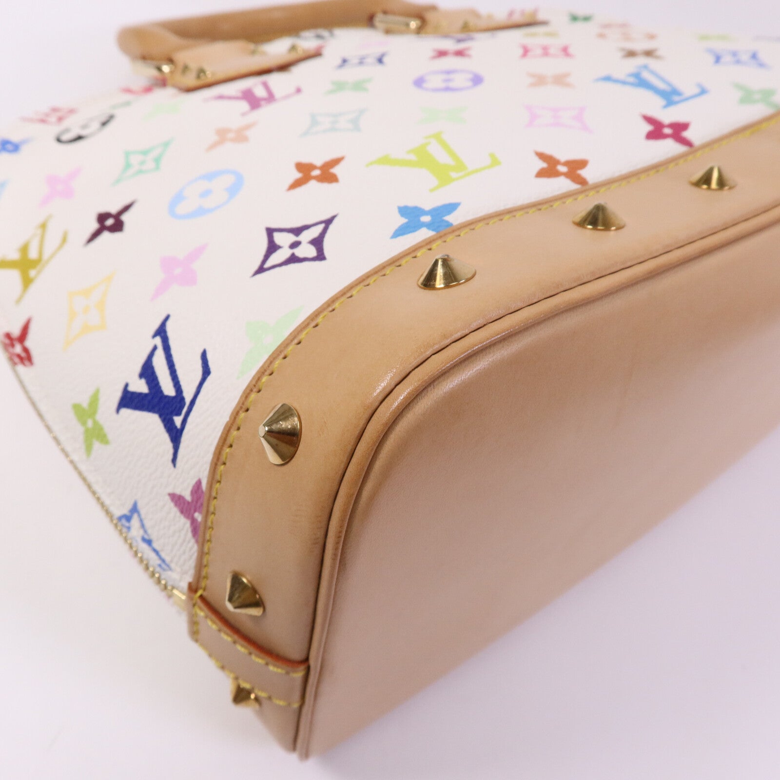 LOUIS VUITTON Monogram Multicolore Alma金扣手挽袋