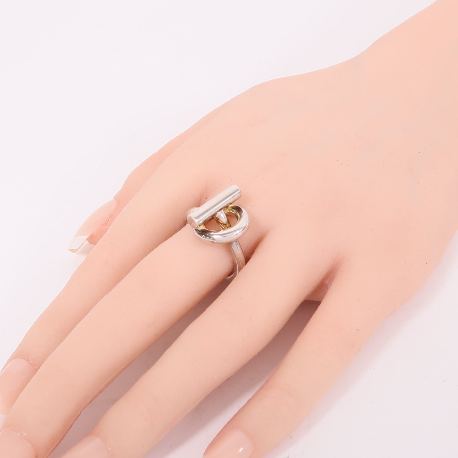 HERMES 925純銀Echappee Ring戒指US#6