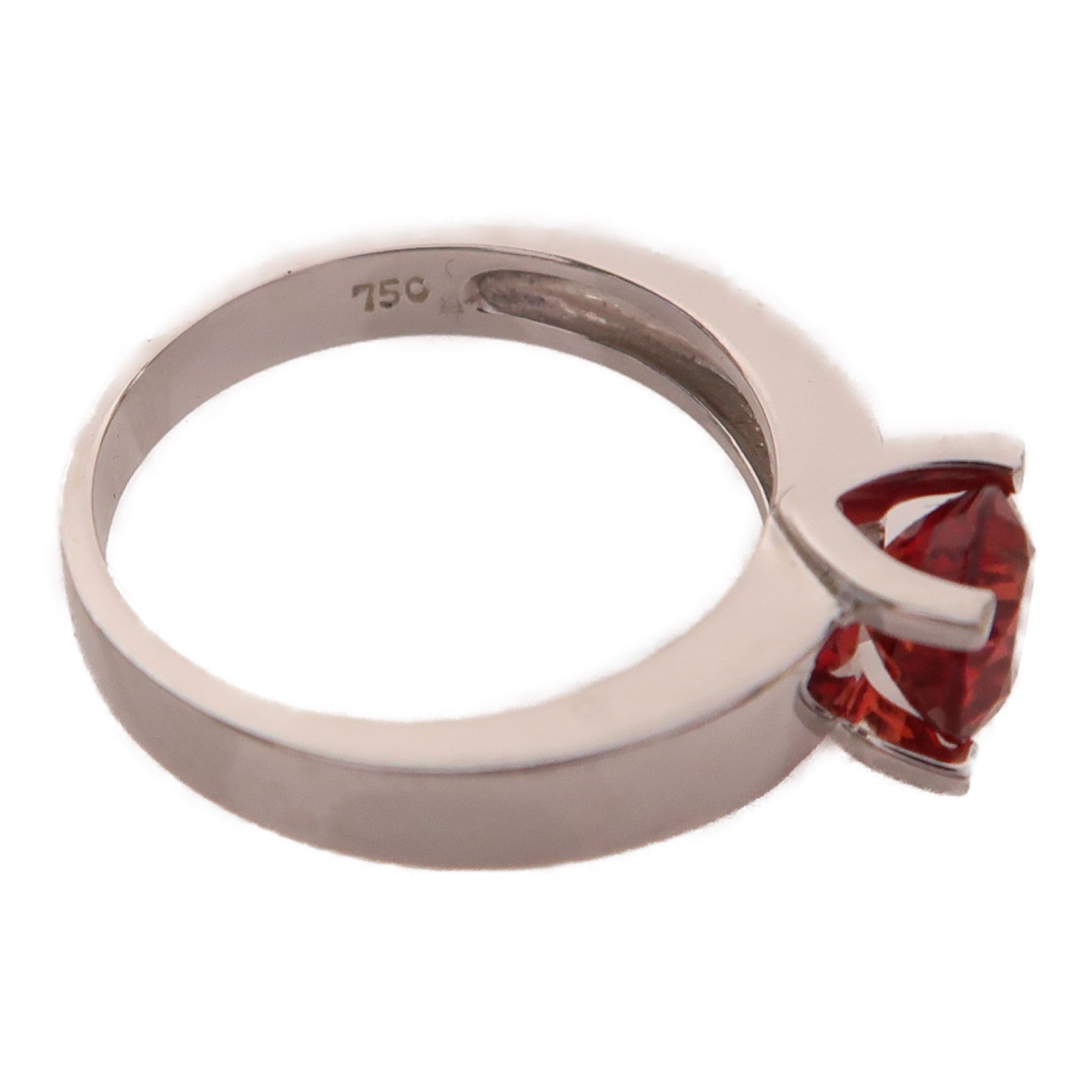 JEWELRY 【激減優惠】18K白金Topaz Ring1.06ct拓帕石戒指US#4.75