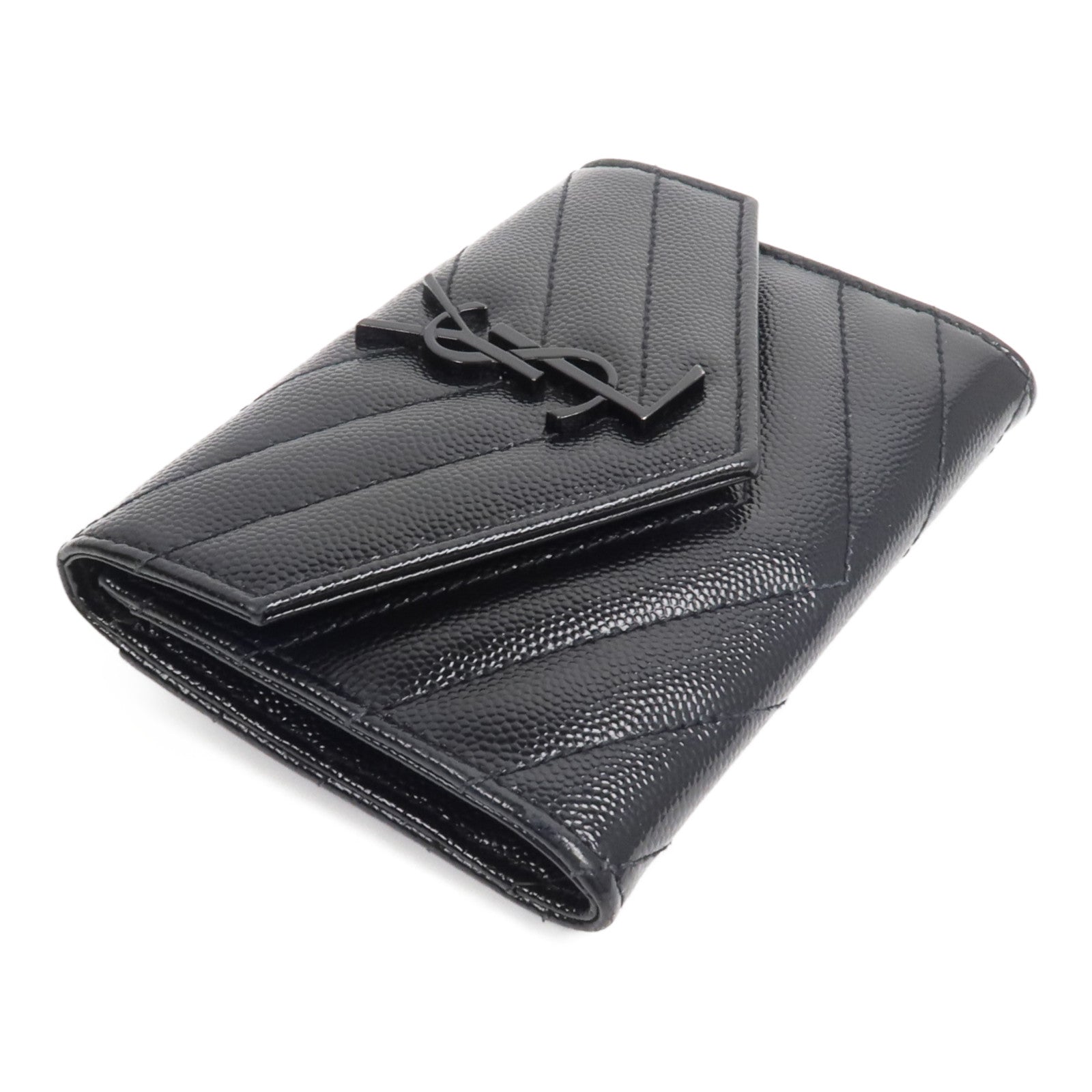 YVES SAINT LAURENT 牛皮皮革Small Envelope Wallet錢包