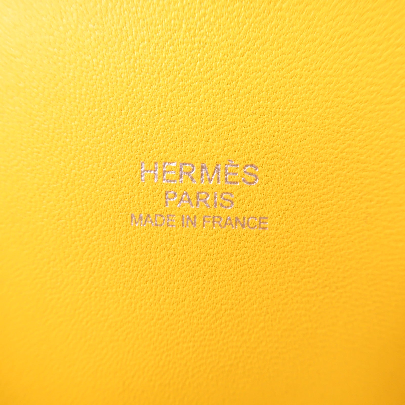 HERMES Epsom皮革Bolide 31銀扣手挽袋Jaune Ambre