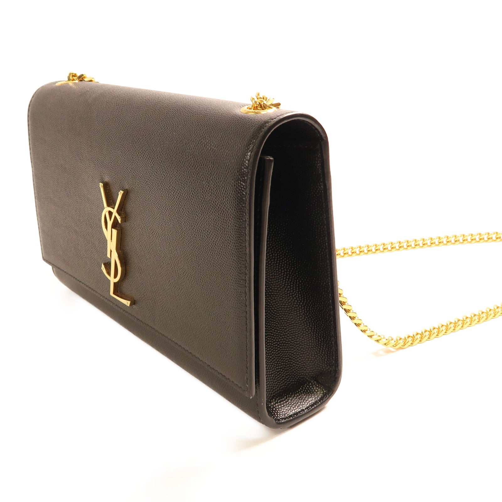 SAINT LAURENT 牛皮皮革Shoulder Bag金扣肩背袋