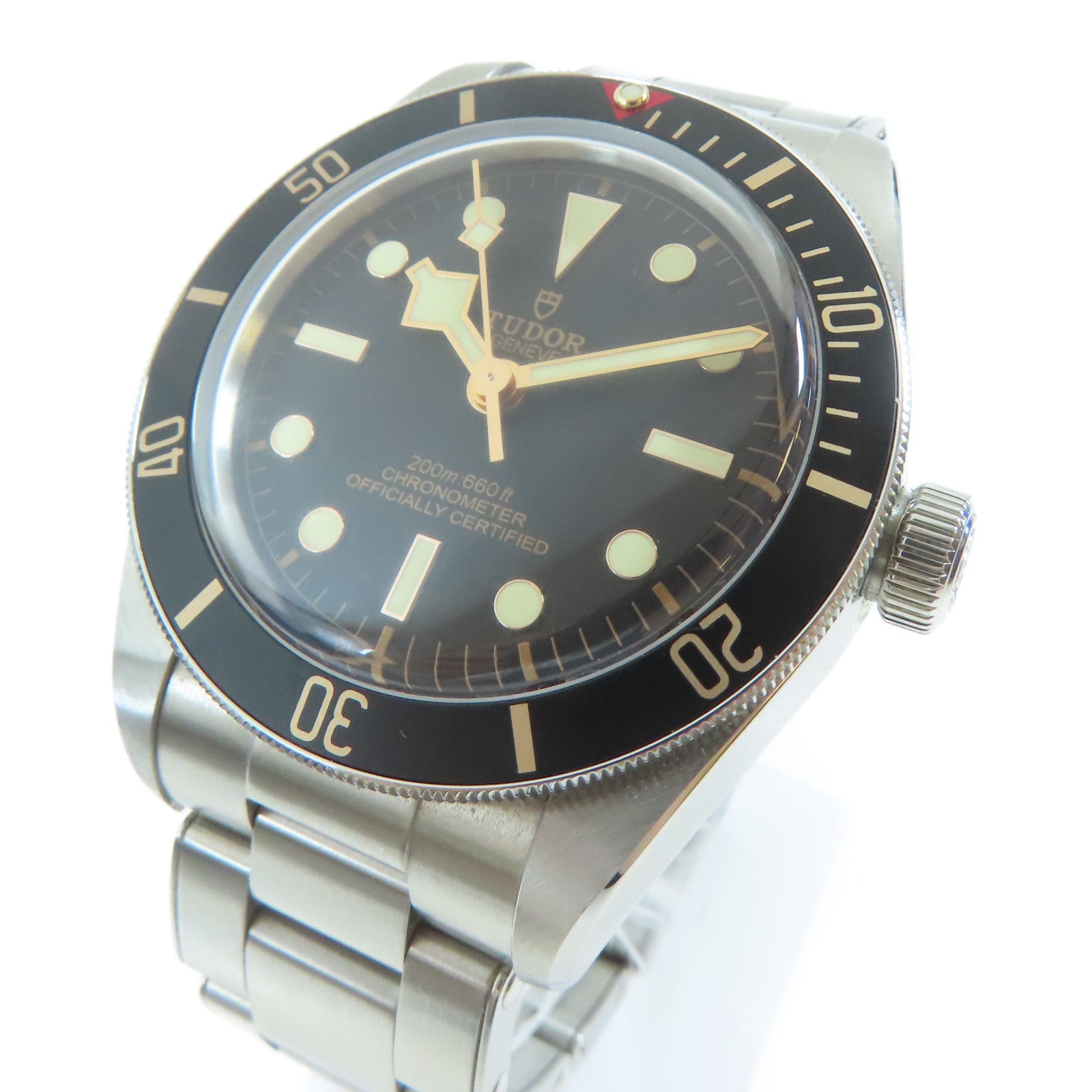 TUDOR Black Bay 58不鏽鋼手錶自動機芯黑色#16cm