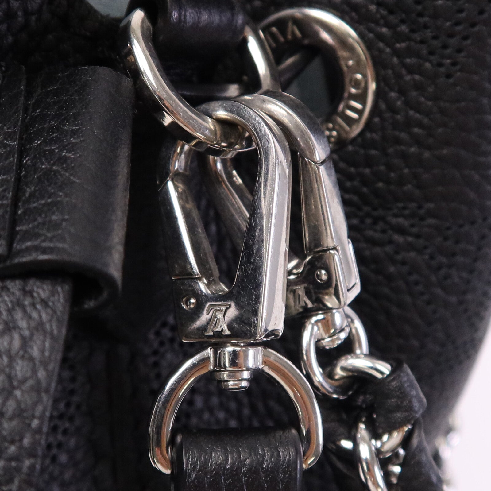 LOUIS VUITTON Mahina Bella銀扣手挽肩背兩用袋
