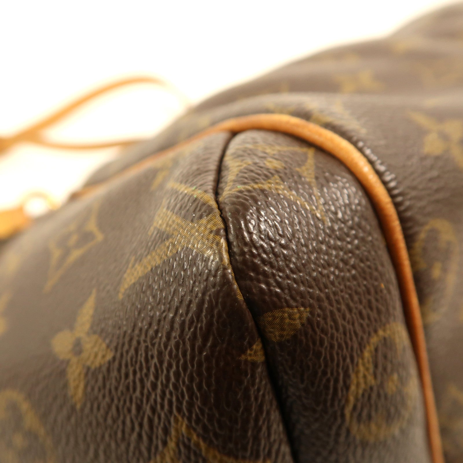 LOUIS VUITTON Monogram Totally MM金扣肩背袋棕色