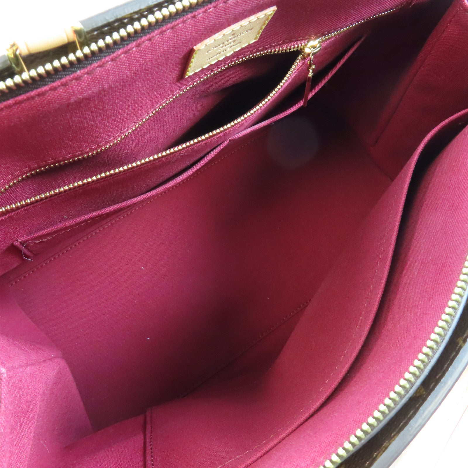 LOUIS VUITTON Monogram Petit Palais金扣手挽肩背兩用袋棕色