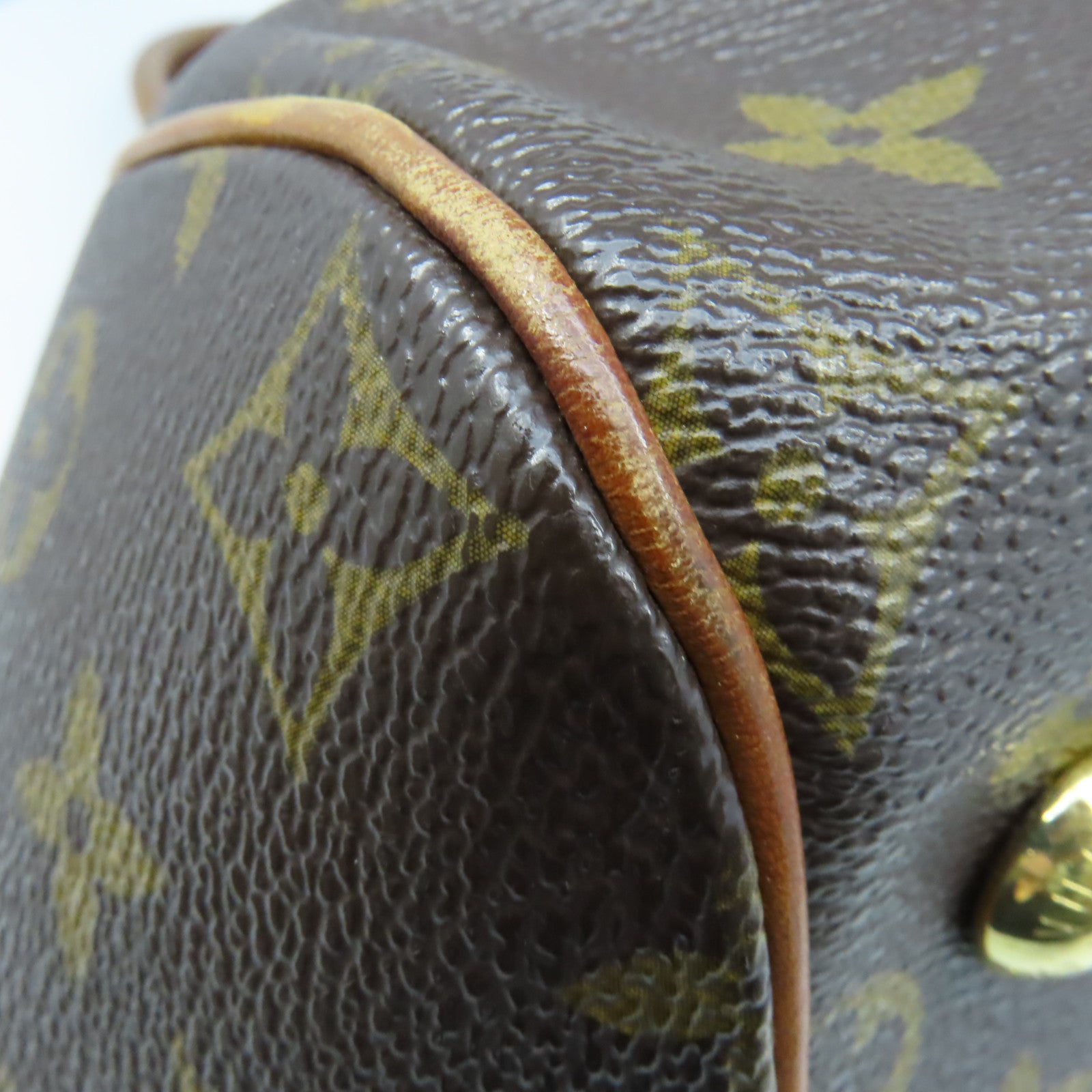 LOUIS VUITTON 【激減優惠】Monogram Tivoli GM金扣手挽袋啡色
