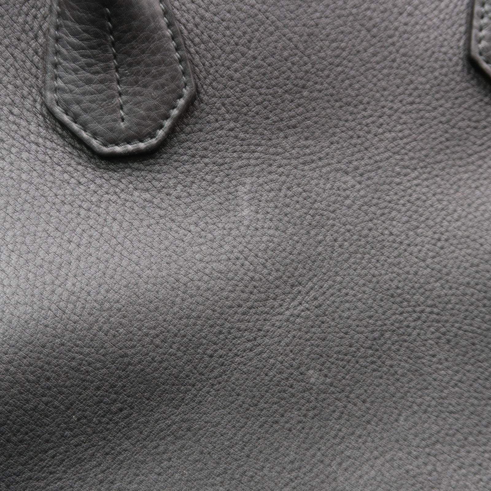 BALLY 牛皮皮革Tote Bag銀扣手挽袋黑色