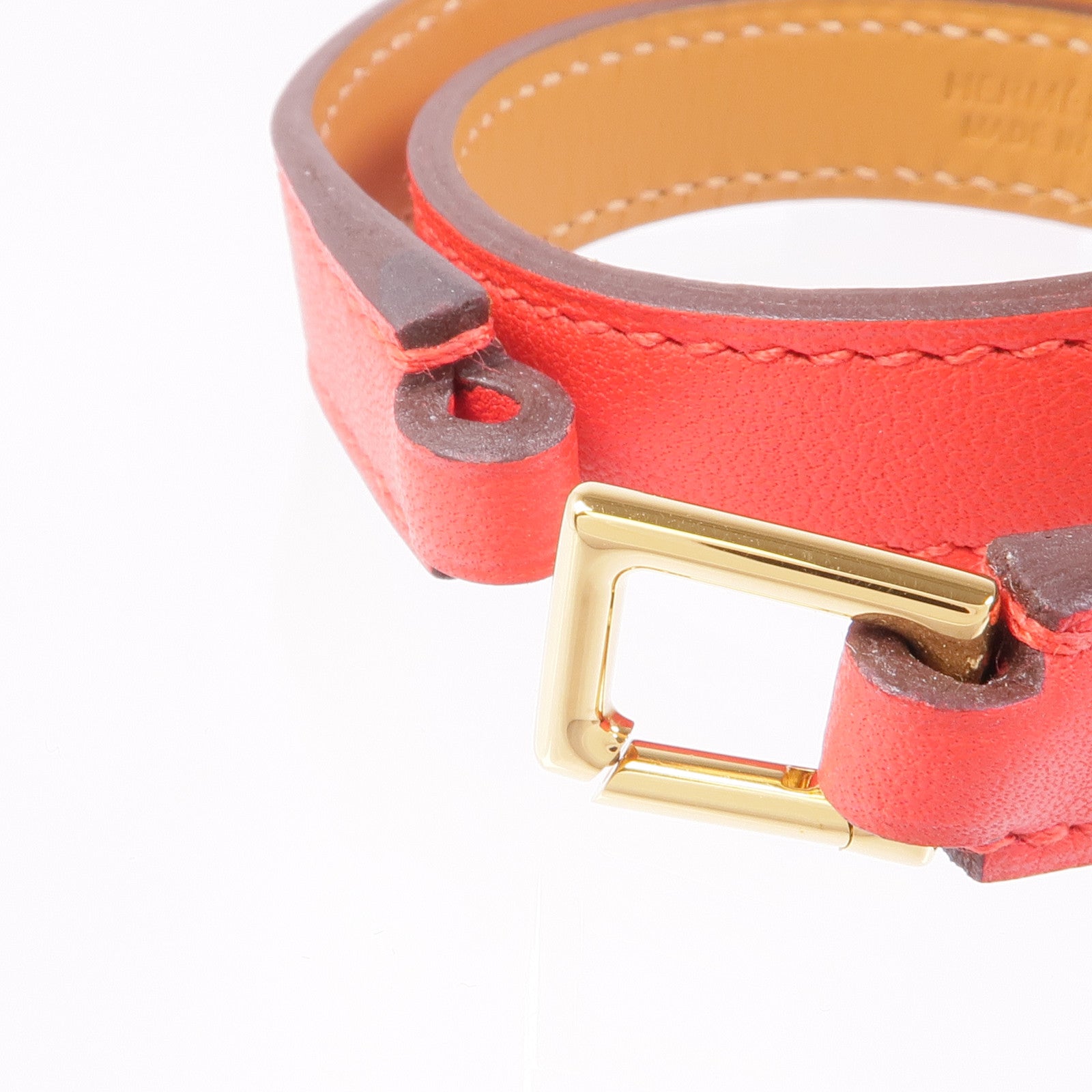 HERMES Swift皮革O'Kelly Bracelet金扣手帶