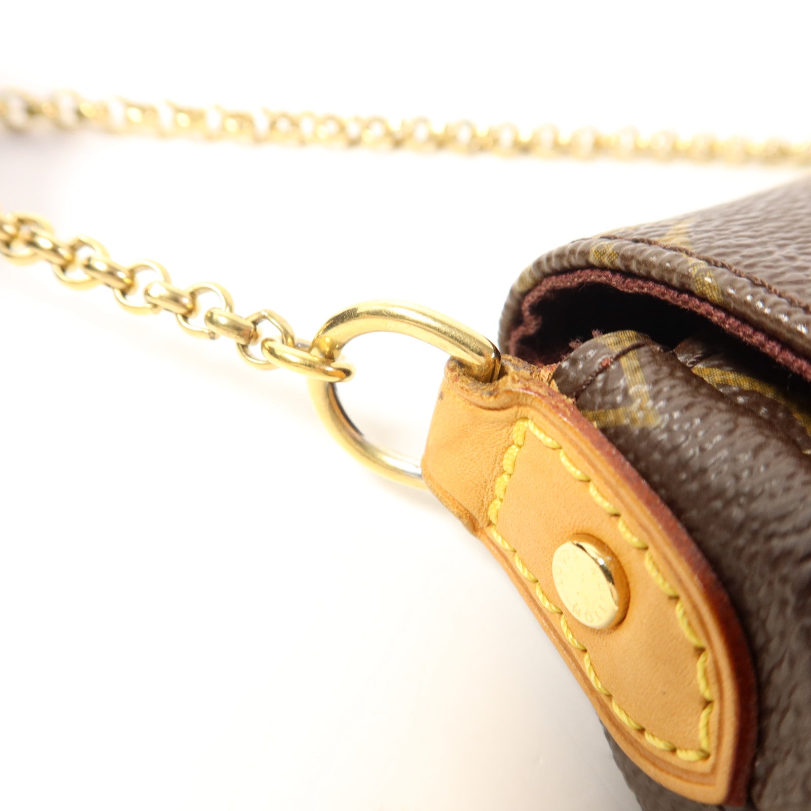 LOUIS VUITTON Monogram Favorite MM金扣手挽肩背兩用袋