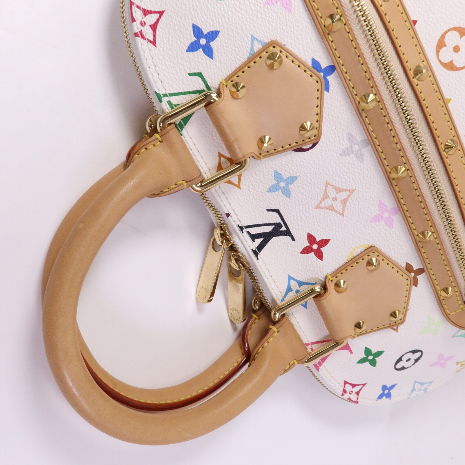 LOUIS VUITTON Monogram Multicolore Alma金扣手挽袋