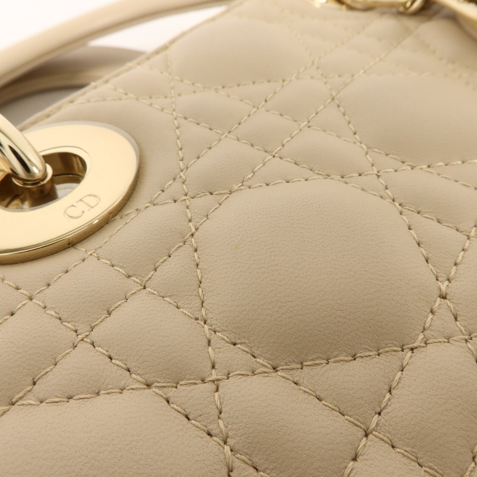 Dior 羊皮皮革Lady Dior MY ABC Dior Small手挽肩背兩用袋