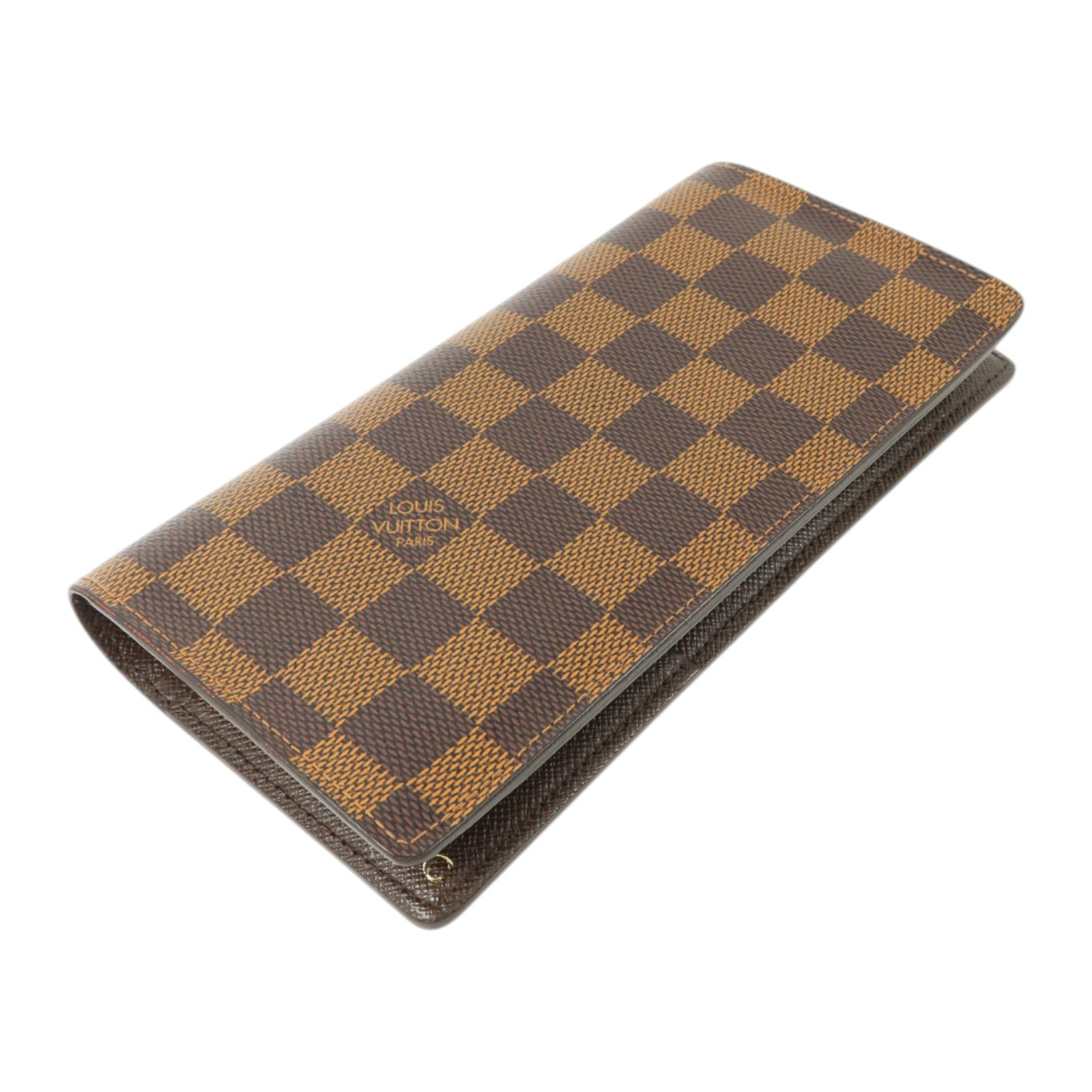 LOUIS VUITTON Damier Ebene Brazza長錢包