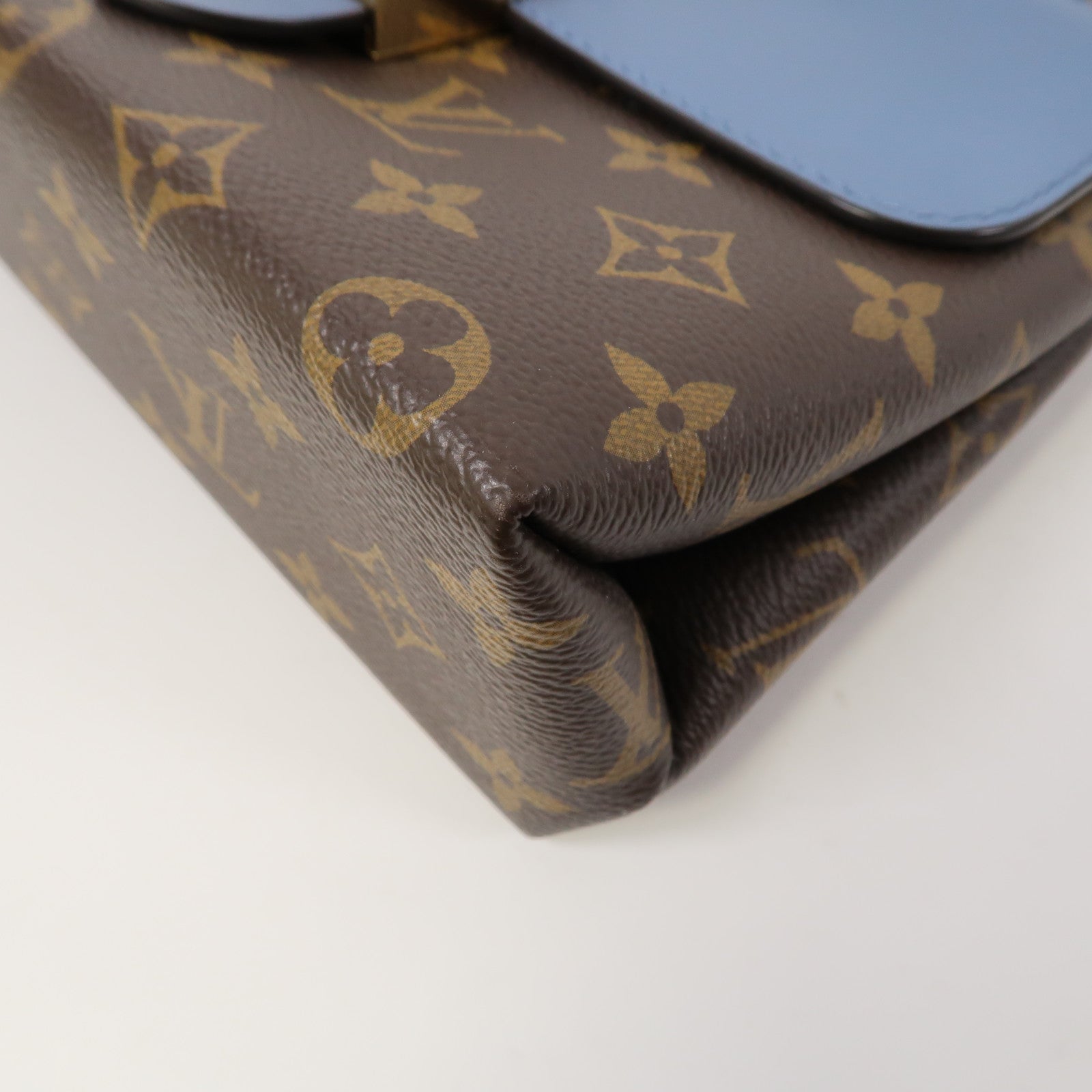LOUIS VUITTON 【激減優惠】Monogram Locky BB金扣手挽肩背兩用袋藍色/啡色