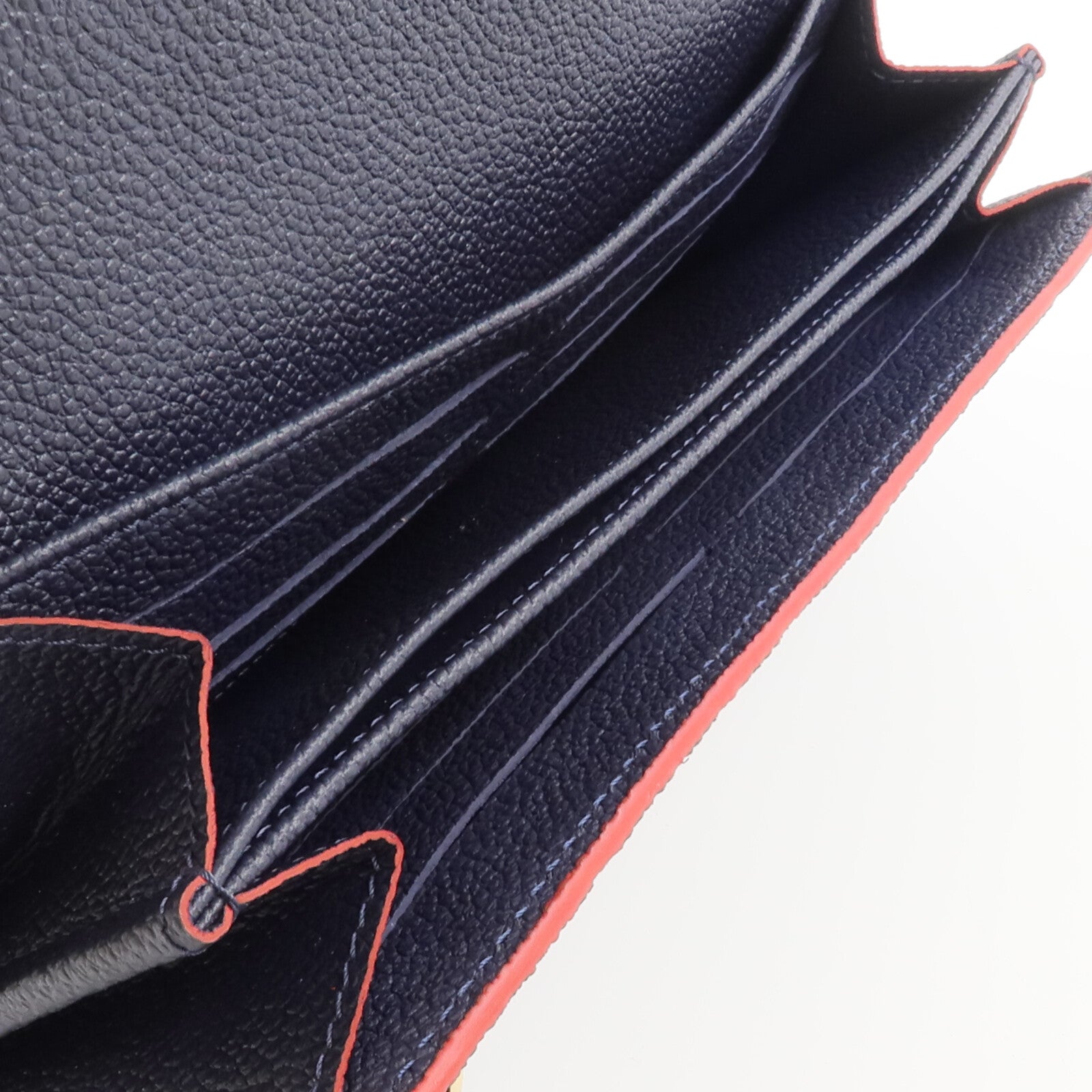 LOUIS VUITTON Monogram Empreinte Marine Long Wallet長錢包