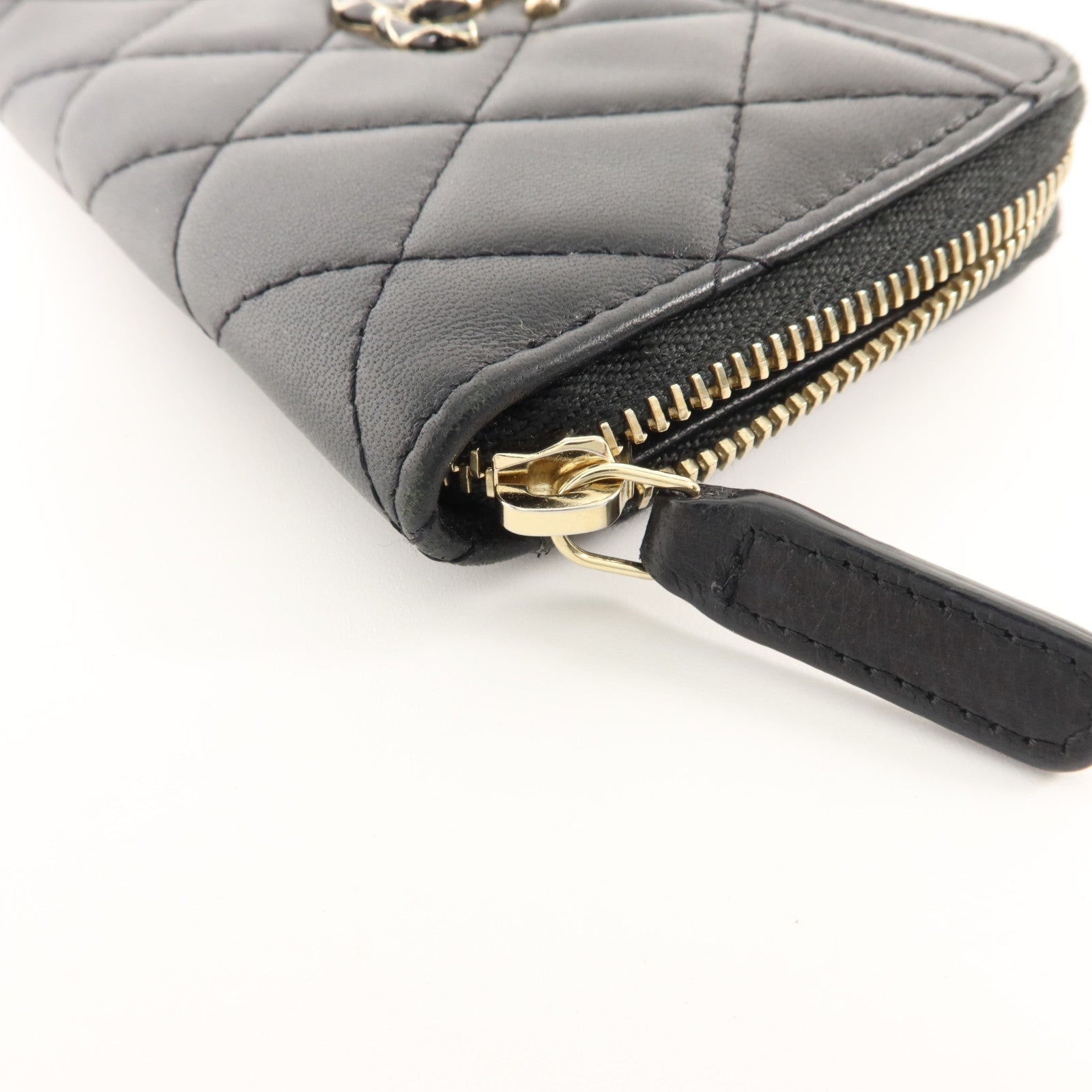 CHANEL 羊皮皮革Card Case金扣卡片套