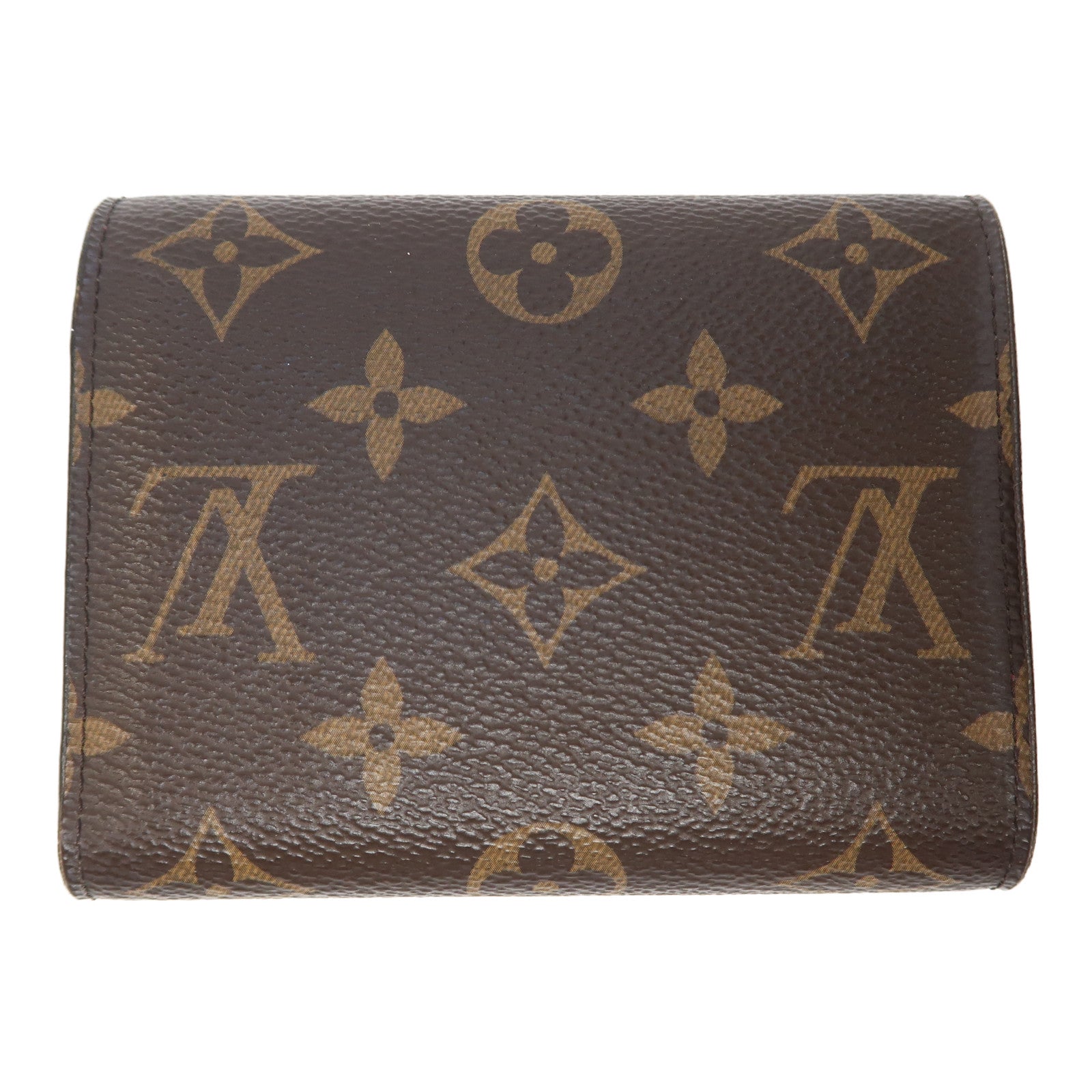 LOUIS VUITTON Monogram Victorine金扣錢包啡色/紫紅色