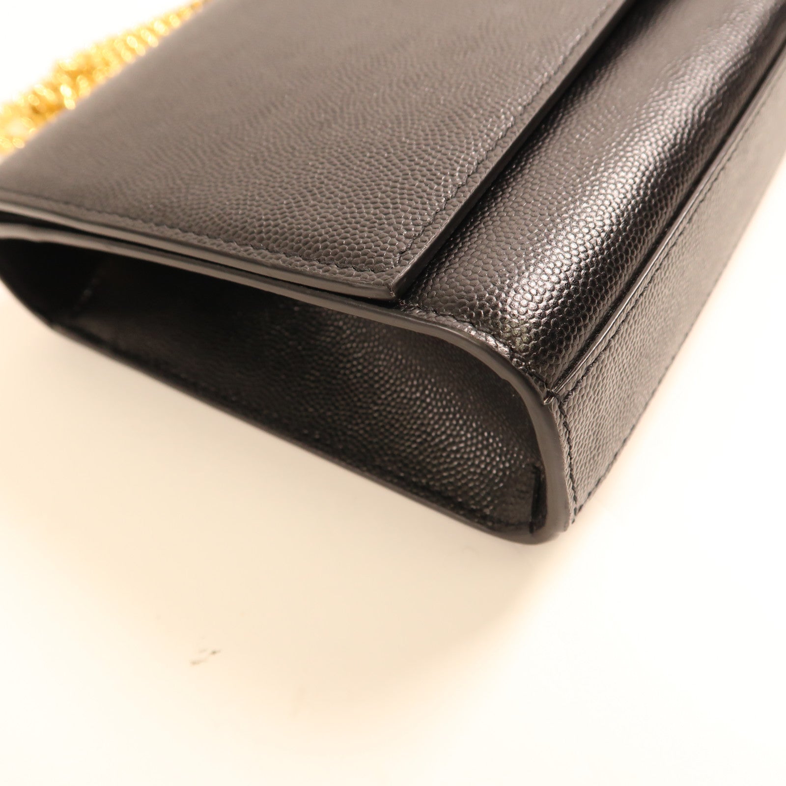 SAINT LAURENT 牛皮皮革Shoulder Bag金扣肩背袋