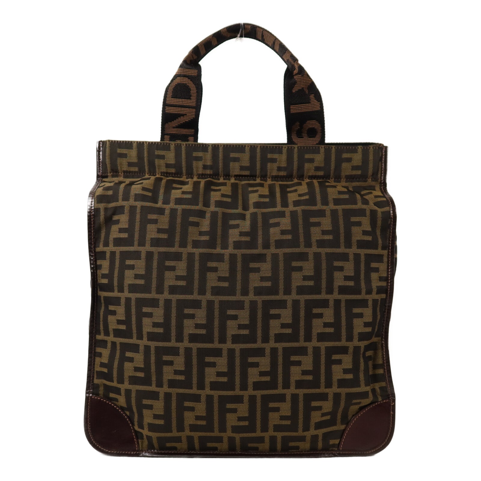 FENDI 帆布Hand Bag銀扣手挽袋