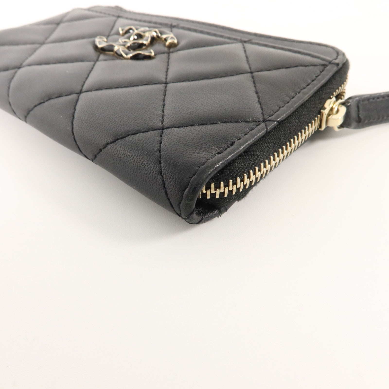 CHANEL 羊皮皮革Card Case金扣卡片套