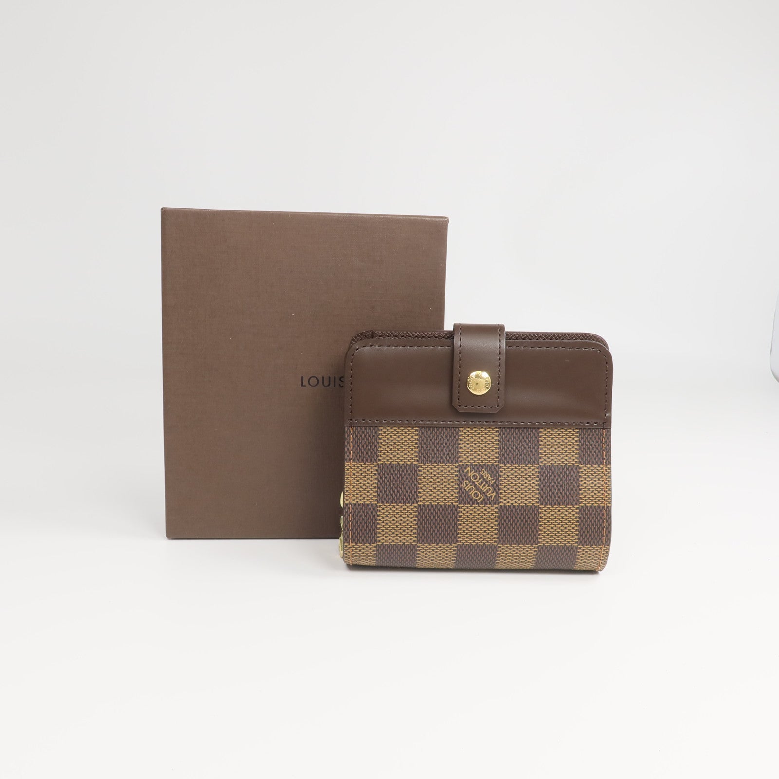 LOUIS VUITTON Damier Compact Zip Wallet錢包