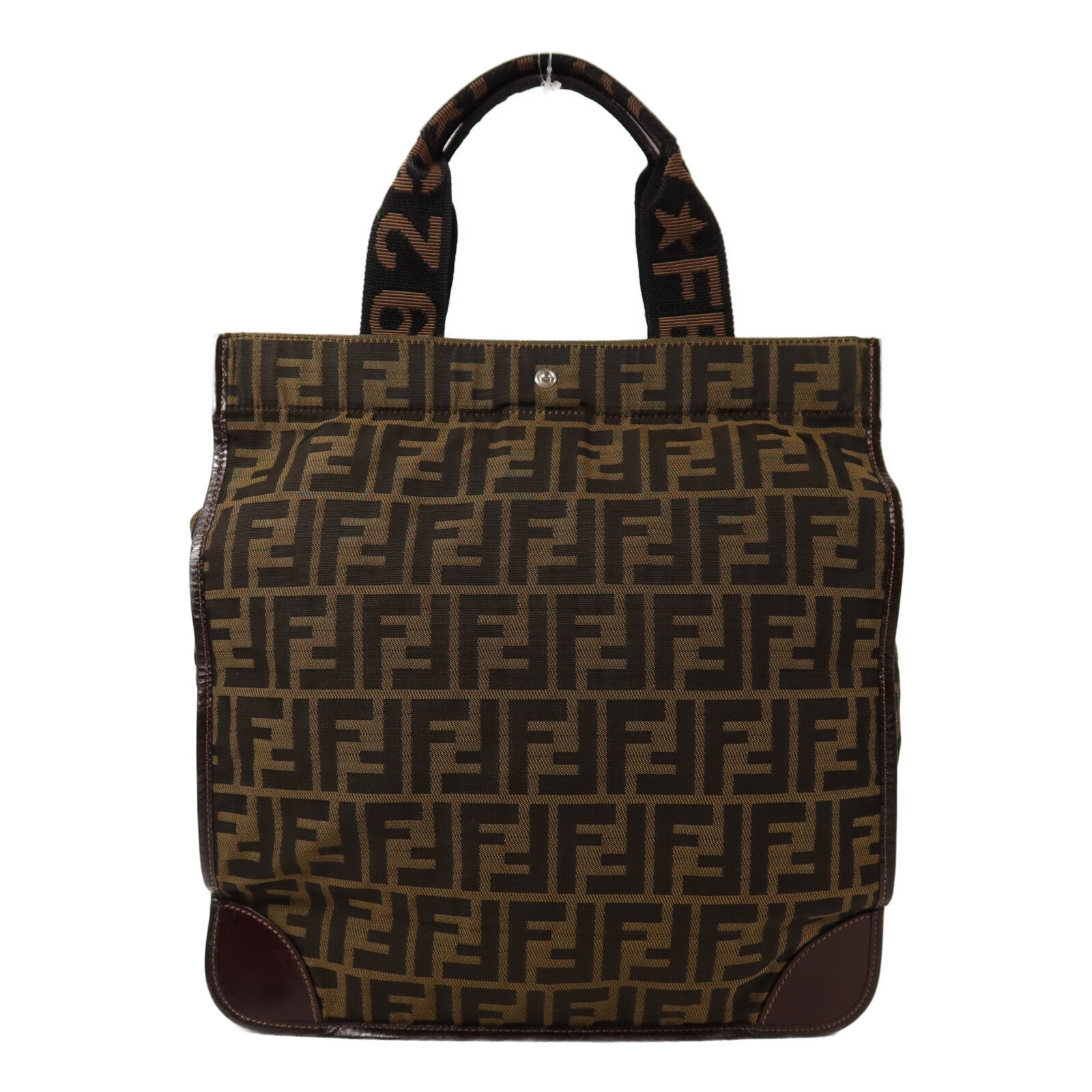 FENDI 帆布Hand Bag銀扣手挽袋