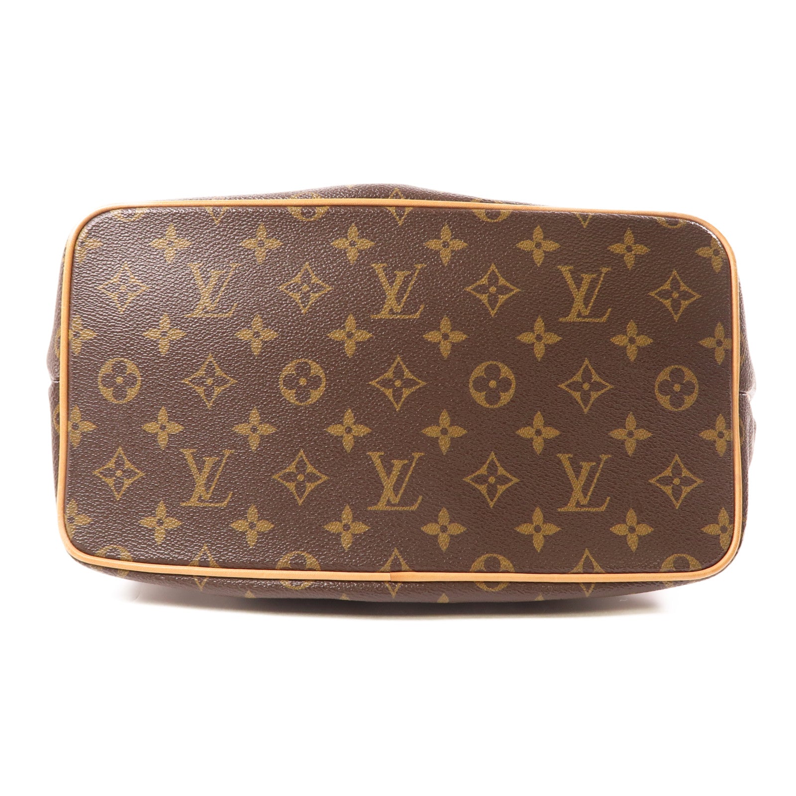 LOUIS VUITTON Monogram Palermo PM金扣手挽肩背兩用袋棕色